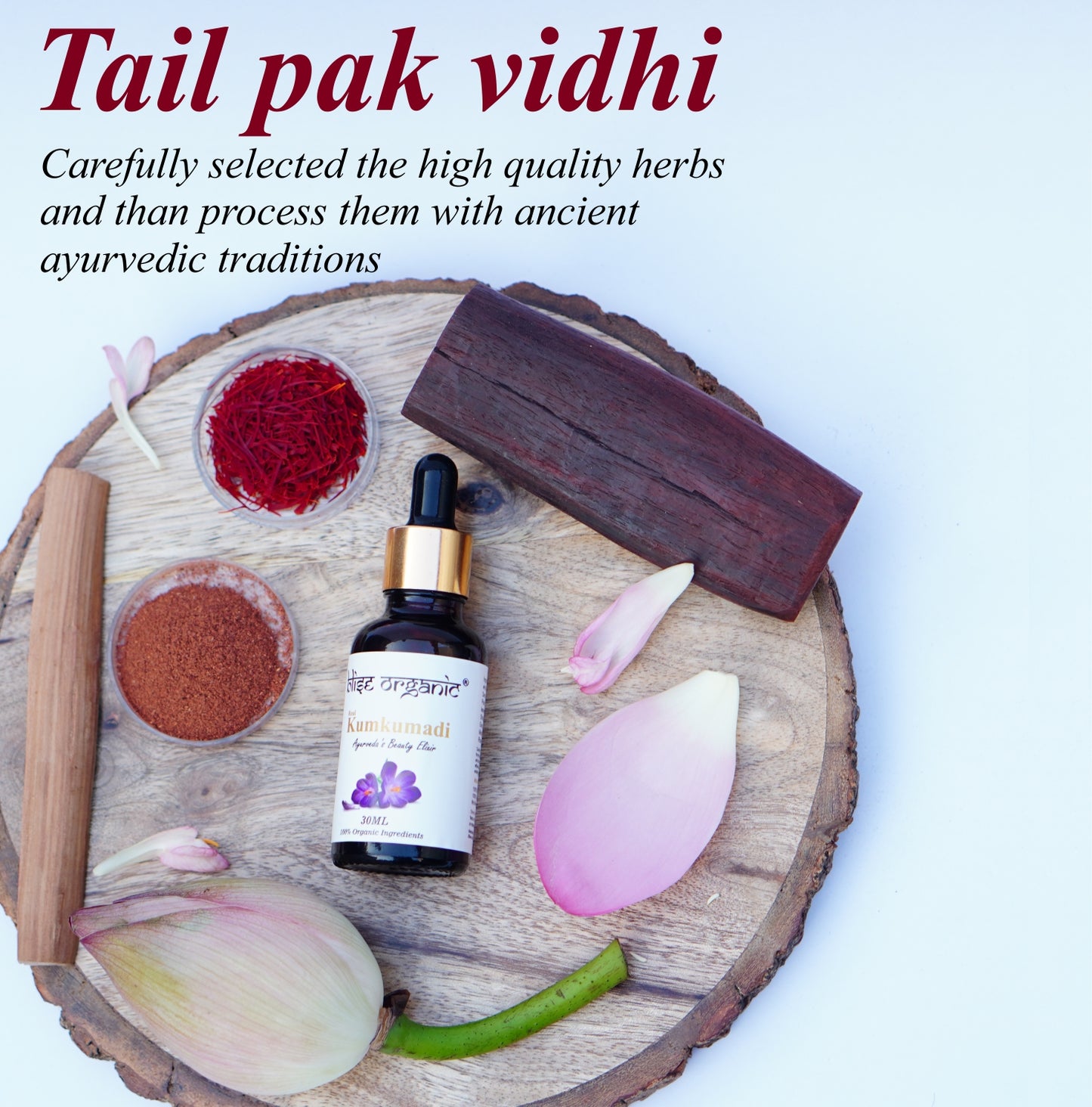 Real Kumkumadi Oil - 100% Natural and Organic, Beauty Elixir for immortal Glow