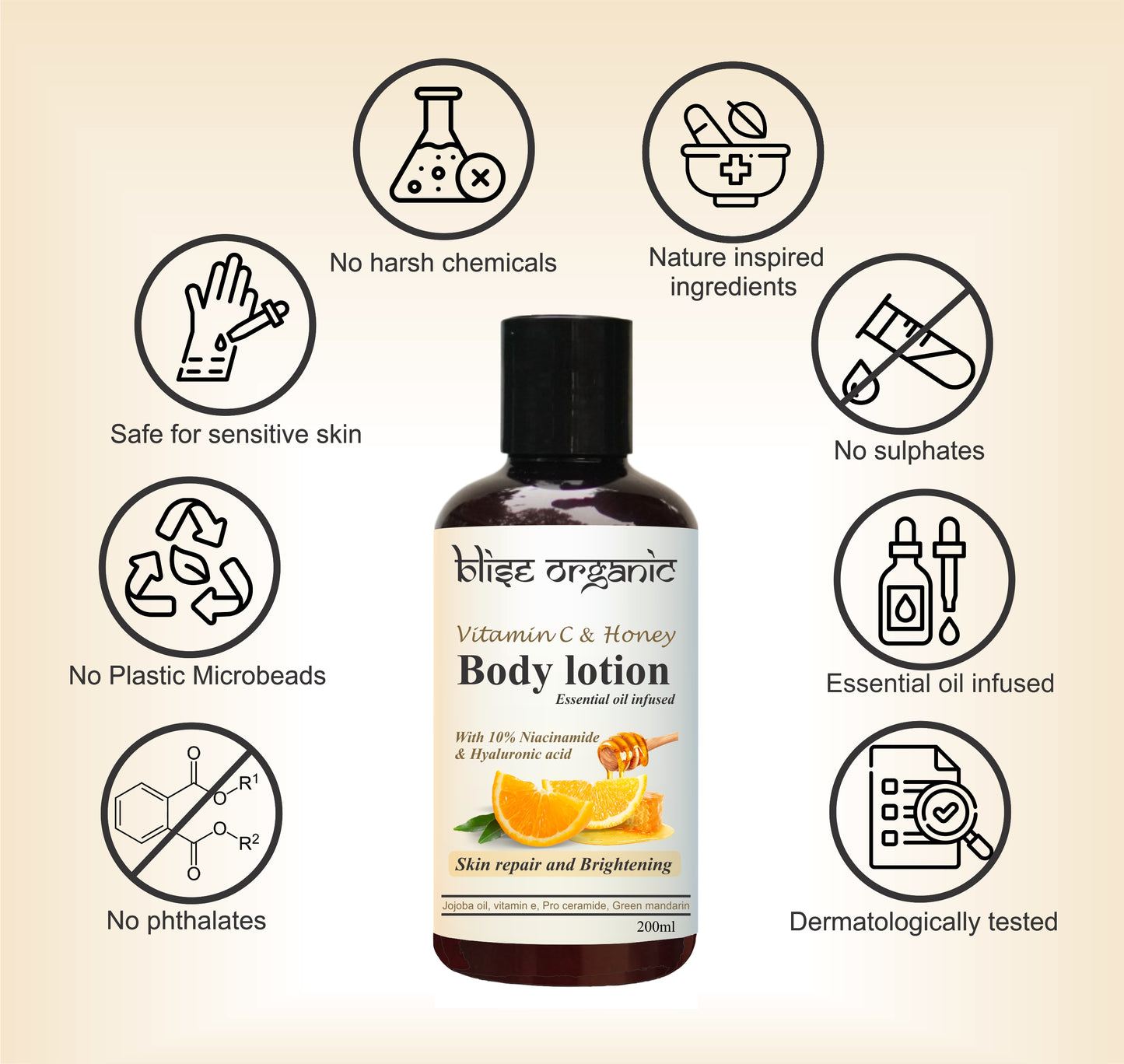 Vitamin C and Honey Body Lotion - 200ml