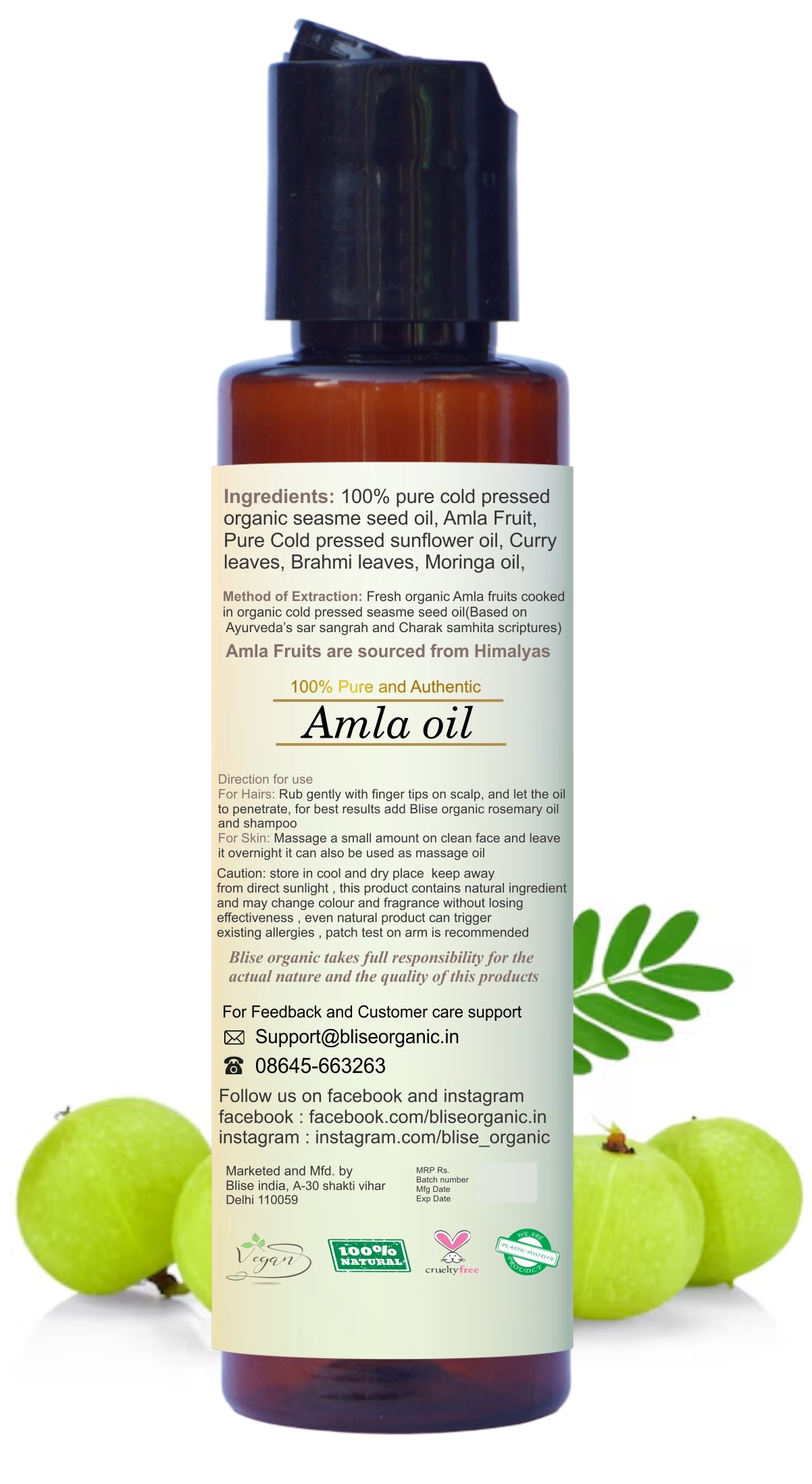 Real Amla hair oil-100% Pure and Natural