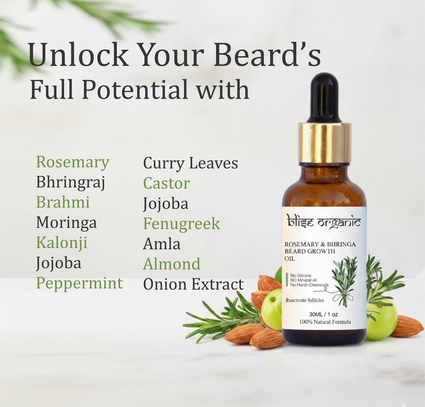Beard growth oil - Powered with Essential oils