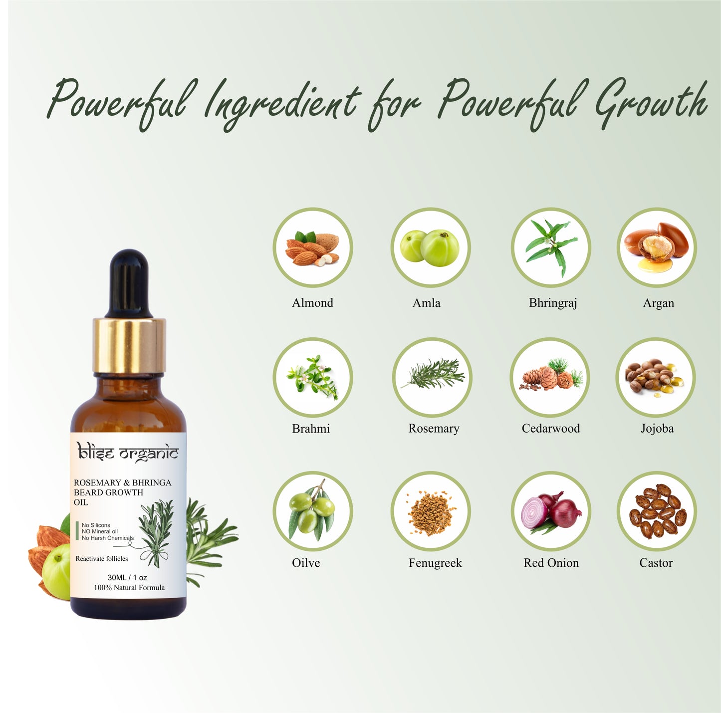 Beard growth oil - Powered with Essential oils