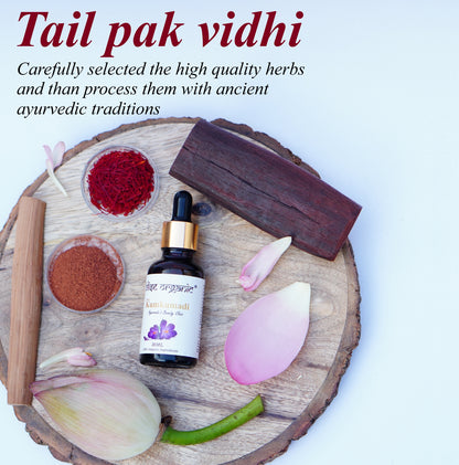 Real Kumkumadi Oil - 100% Natural and Organic, Beauty Elixir for immortal Glow