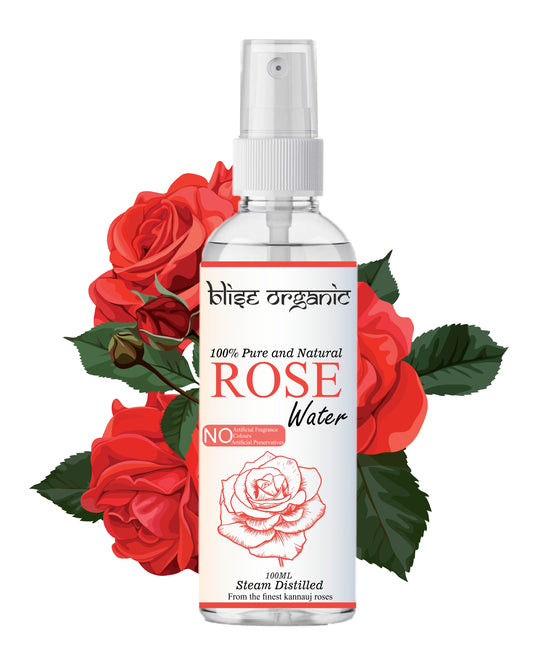 Edible Rose Water- 100% Pure, Natural and Organic