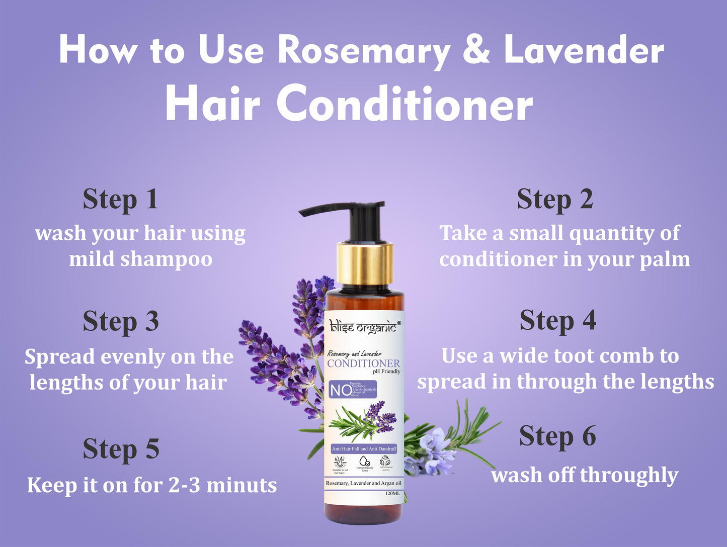 Lavender and Rosemary oil Hair conditioner