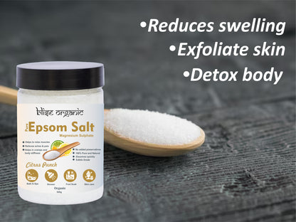 Citrus punch Epsom Salt - 100% organic 500g