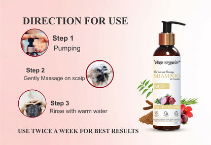 Red onion and Rosemary shampoo - For Hair Growth