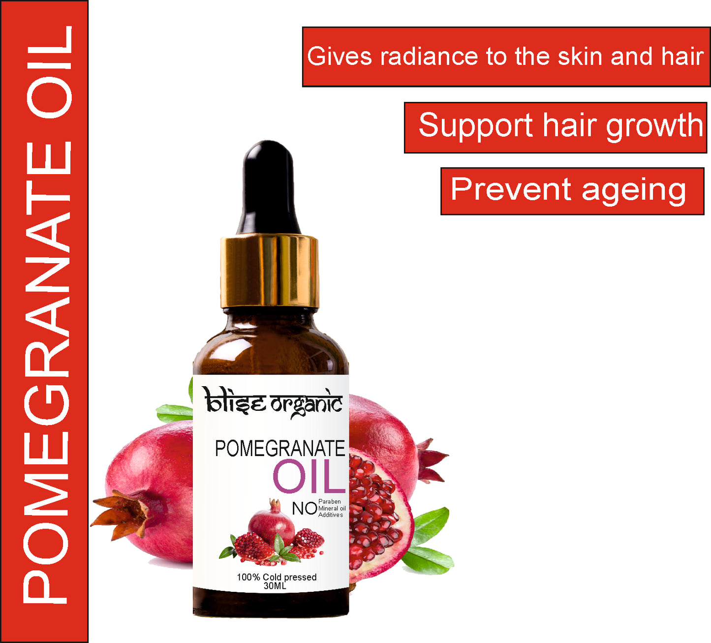 Pomegranate seed oil -organic , cold pressed