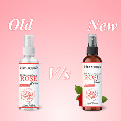 Edible Rose Water- 100% Pure, Natural and Organic