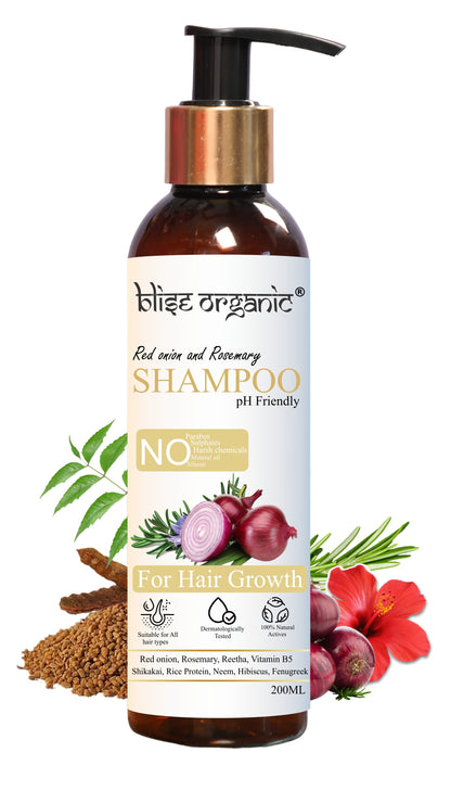 Red onion and Rosemary shampoo - For Hair Growth